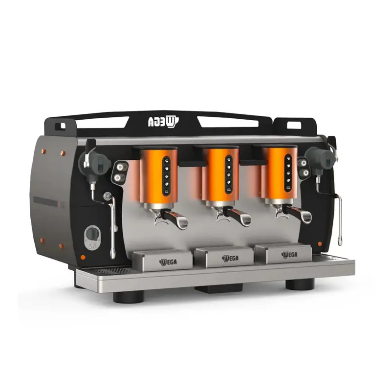 Wega W-Bar Auto-Volumetric 3-Group Espresso Machine – High-Cup Configuration 1