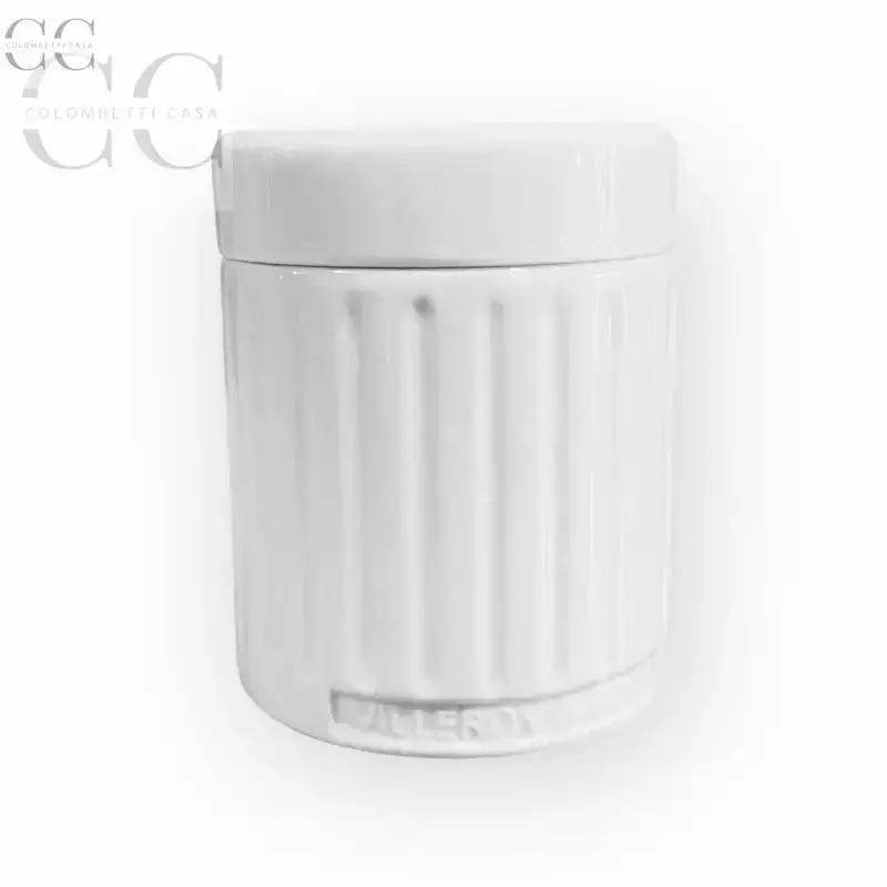 White Ceramic Storage Jar – 13 Cm Diameter By Villeroy & Boch 1