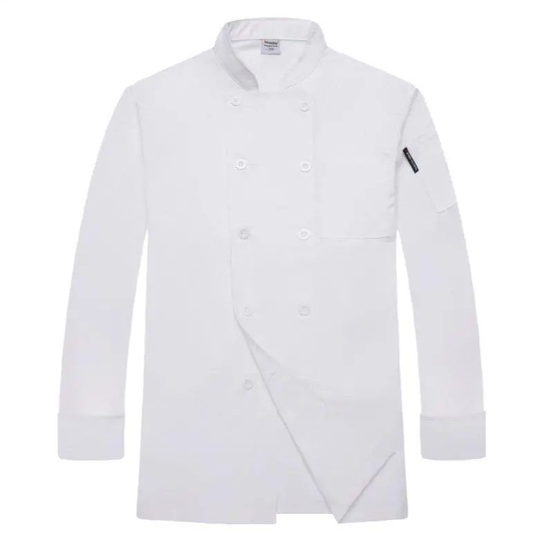 White Chef'S Jacket With Long Sleeves 1