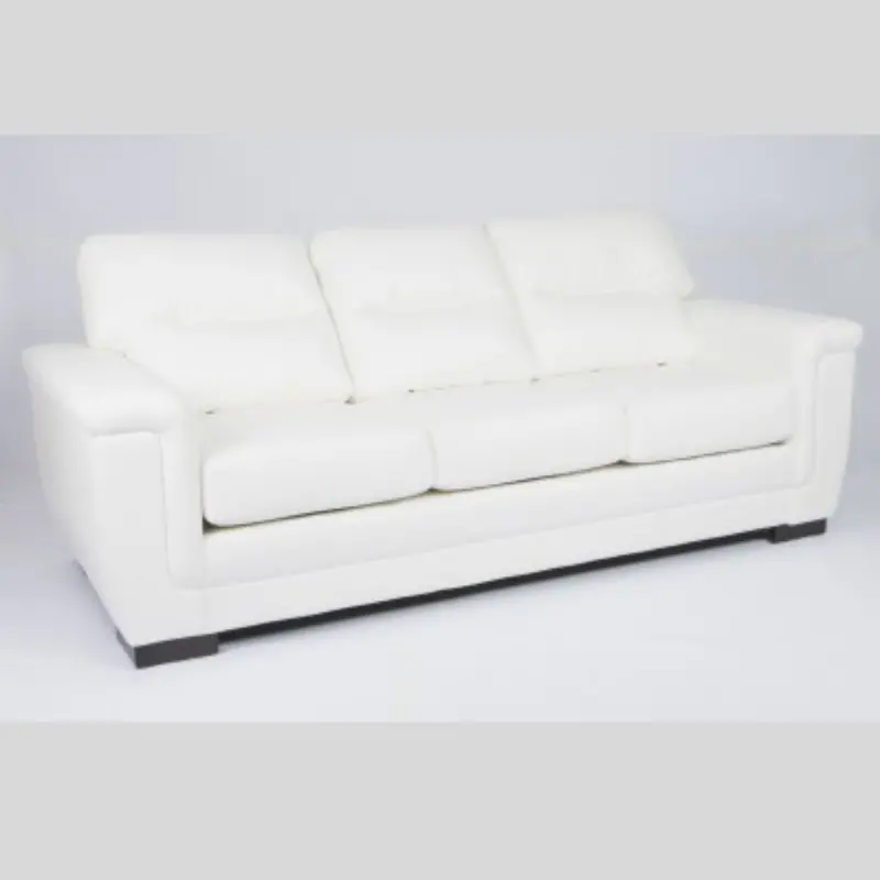 White Leather Sofa – Model 6150 1