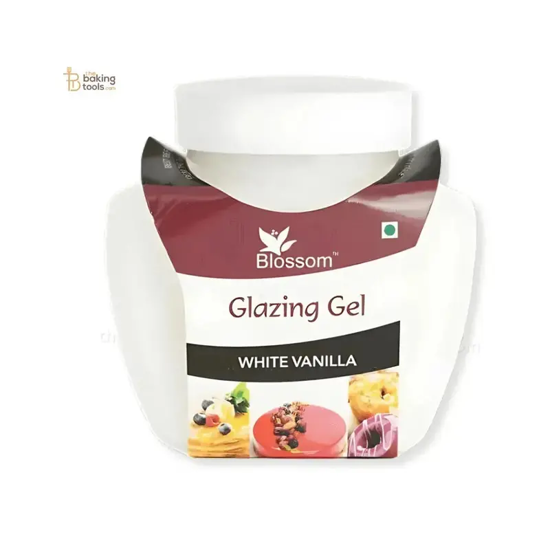 White Vanilla Glazing Gel By Blossom – 250G Edible Gloss Finish For Cakes And Pastries 1