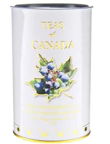 Wild Blueberry Tea Tin Box – 16 Gourmet Tea Bags By Metropolitan Tea Co. 1