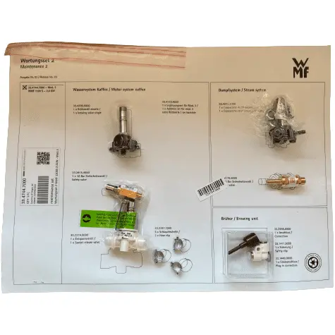 Wmf 1100S & Schaerer Coffee Club Service Kit #2 – Maintenance Set 1