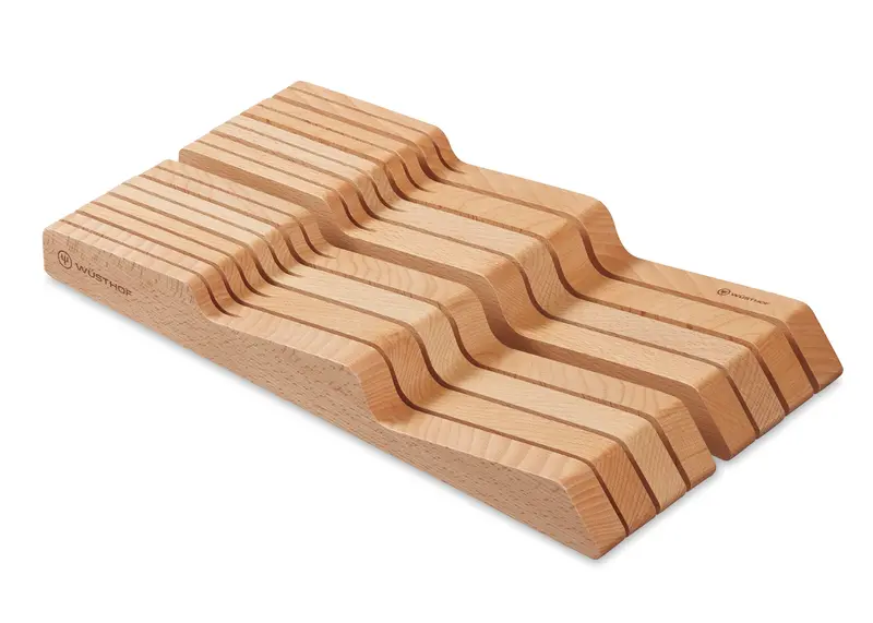 Wüsthof 14-Slot Beech Wood In-Drawer Knife Tray 1
