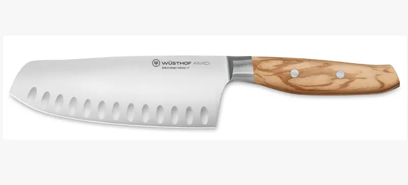 Wüsthof Amici 7-Inch Hollow-Ground Santoku 1