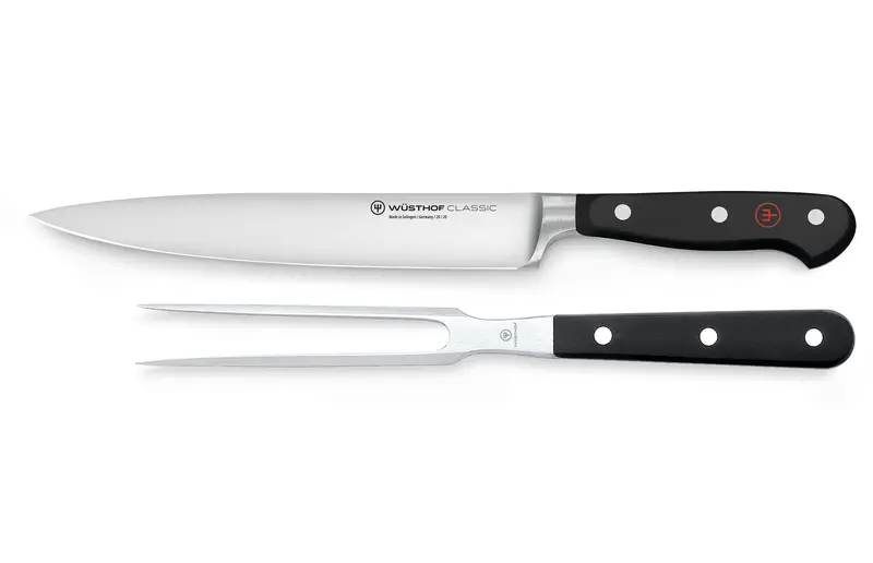Wüsthof Classic 2-Piece Carving Knife And Fork Set 1