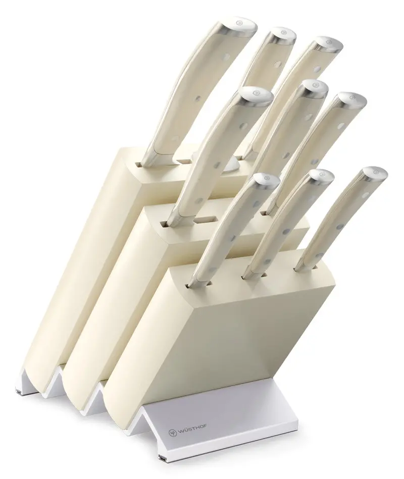 Wüsthof Classic Ikon Crème 10-Piece Knife Block Set With Cream-Colored Stand 1