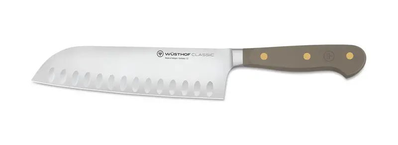 Wüsthof Classic Velvet Oyster 7-Inch Hollow-Ground Santoku Knife 1