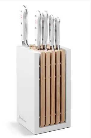 Wüsthof Classic White 6-Piece Knife Block Set With Designer Accents 1