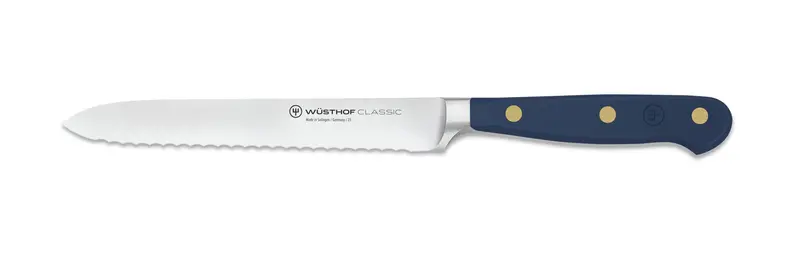 Wüsthof Classic Wild Blueberry 5-Inch Serrated Utility Knife 1
