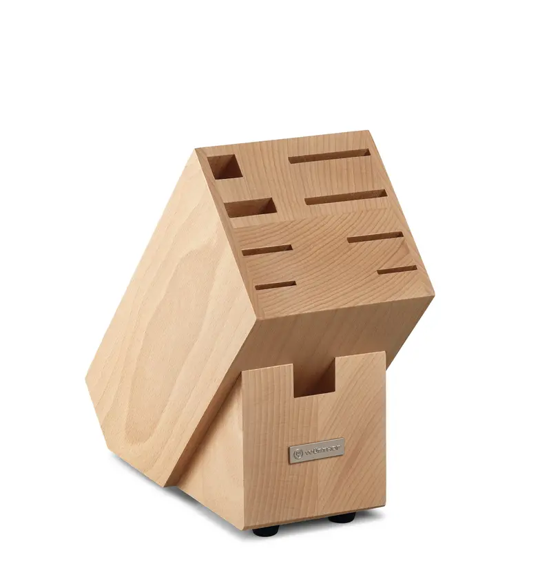 Wüsthof Natural Beech 9-Slot Knife Storage Block 1
