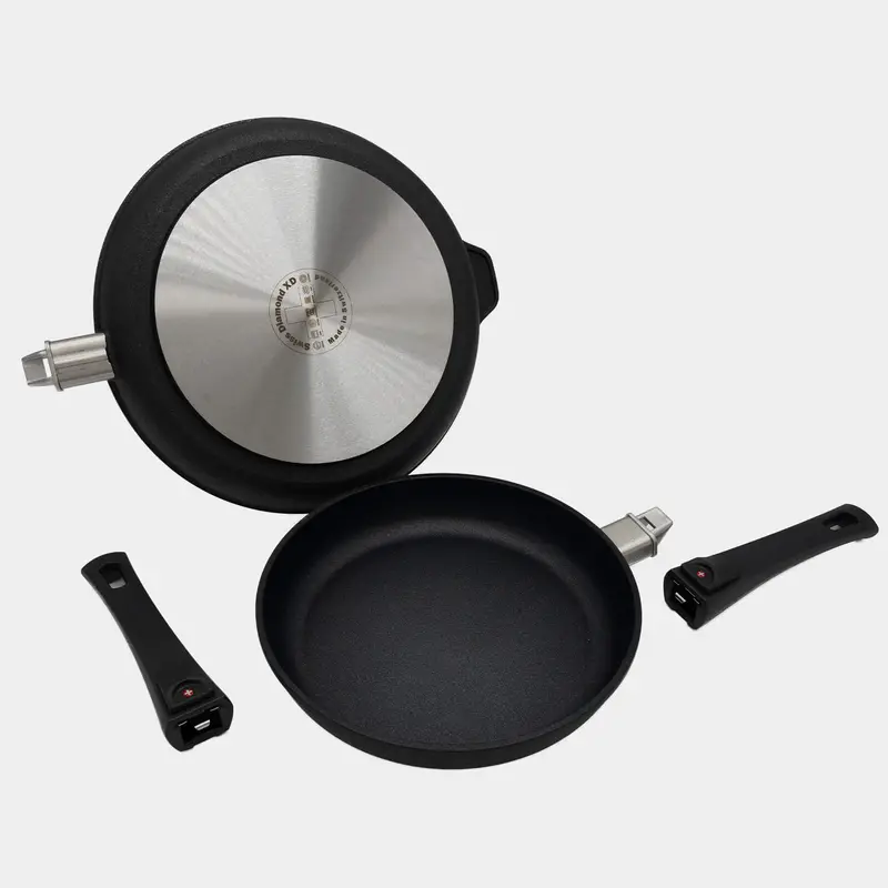 Xd Induction-Capable 2-Piece Fry Pan Set – Detachable Handles 1