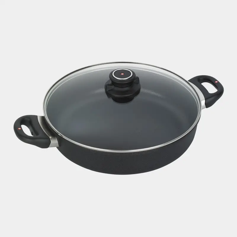 Xd Nonstick Sauteuse Pan With Clear Glass Lid 1