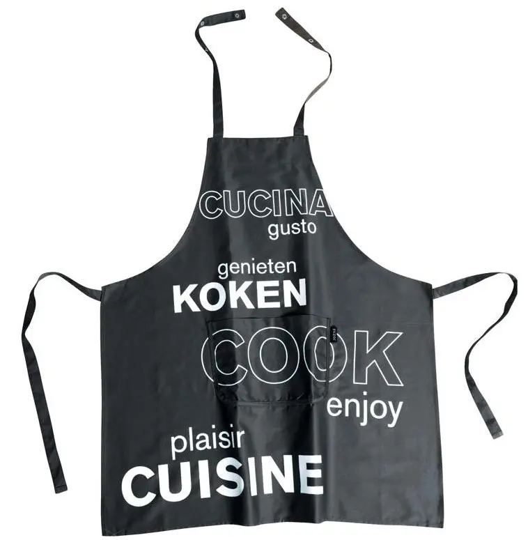 Ziczac Grey Professional Cooking Apron 1