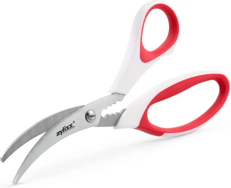 Zyliss Precision Seafood Scissors – Stainless Steel, Angled Blades 1