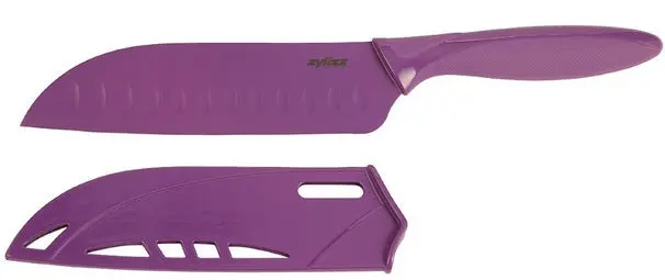 Zyliss Purple Granton Santoku Knife – 7-Inch Precision Blade 1