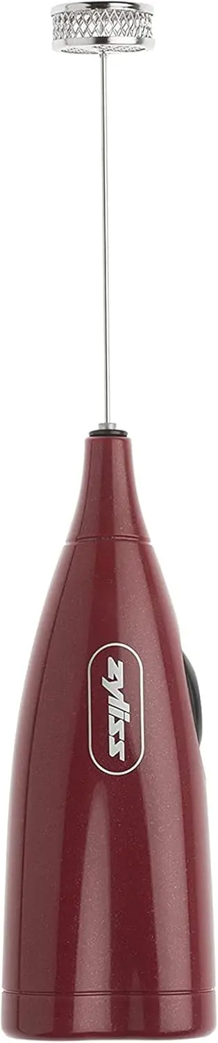 Zyliss Red Electric Milk Frother – Compact & Fast Foam Maker For Coffee 1